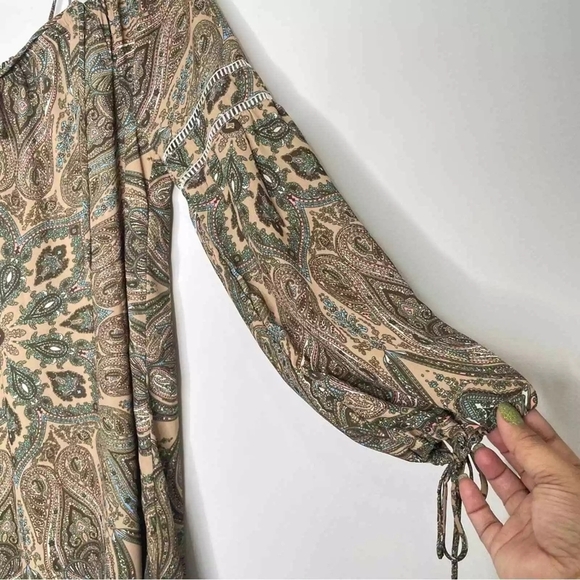 ALEXIA ADMOR Paisley Print Off-the-Shoulder Dress - Size M - NWT - Picture 7 of 14